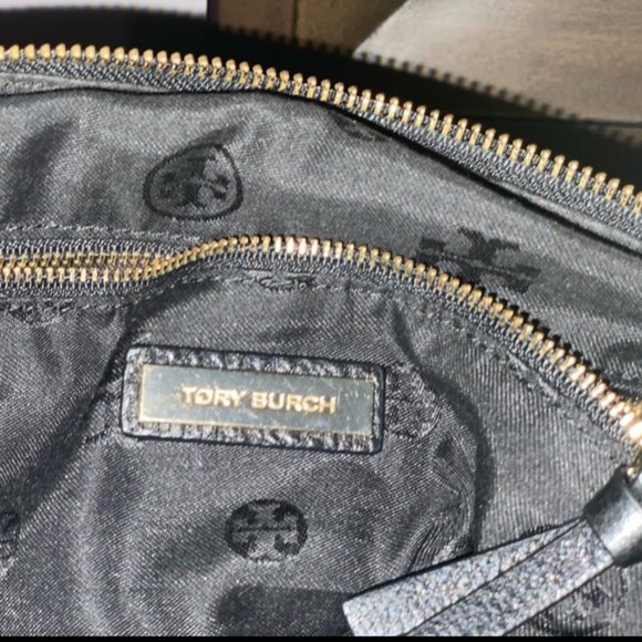 Black leather Tory Burch satchel - Picture 6 of 7